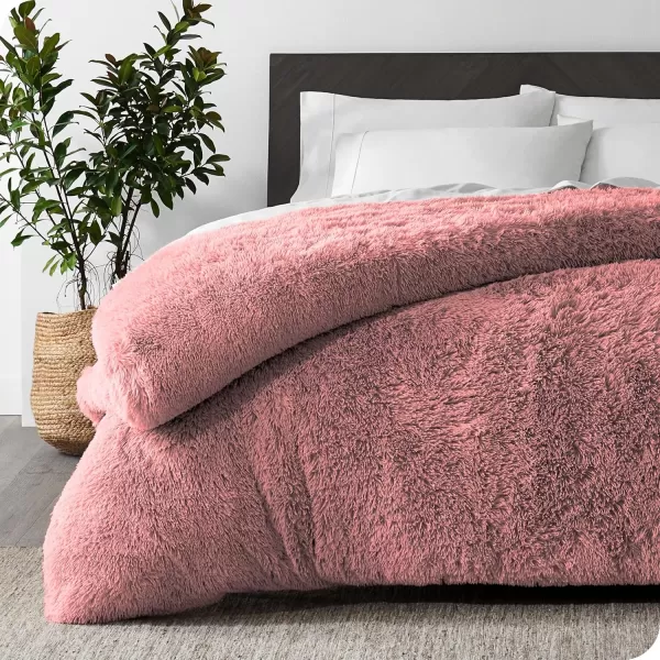 Bare Home Shaggy Fleece Duvet Cover TwinTwin Extra Long Size  Plush Duvet Cover  Super Soft ampamp Luxury  Hidden Zipper Closure  All Season Bedding Duvet Cover TwinTwin XL Dark BlueLight Pink