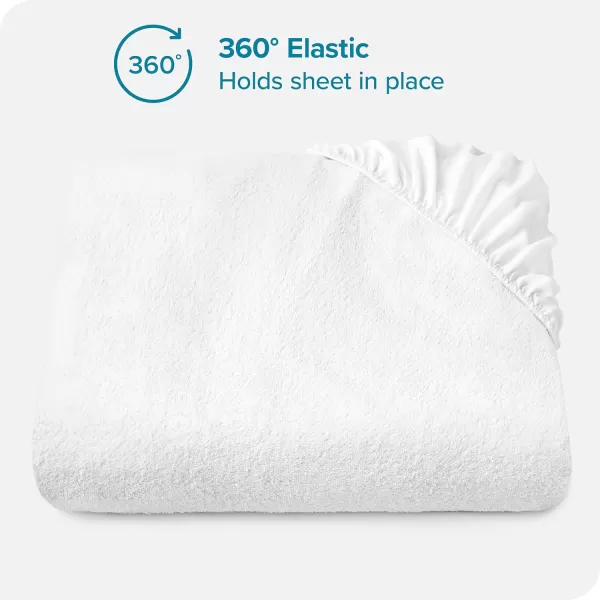 Bare Home Twin XL Waterproof Mattress Protector  39 in x 80 in White Vinyl FreeCalifornia King