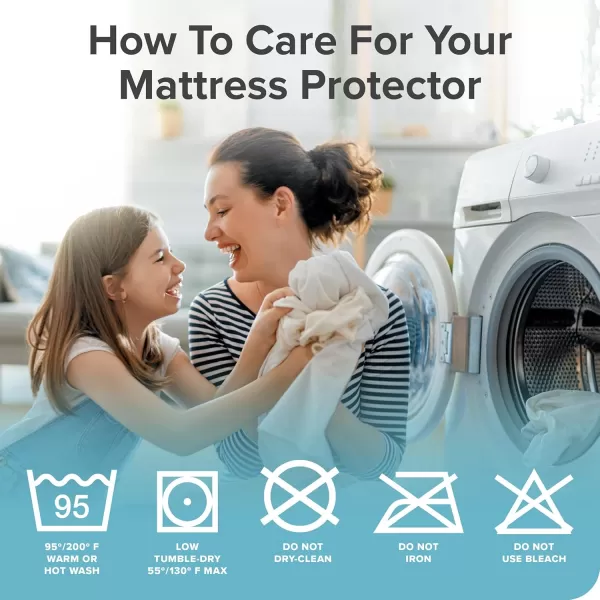 Bare Home Twin XL Waterproof Mattress Protector  39 in x 80 in White Vinyl FreeFull