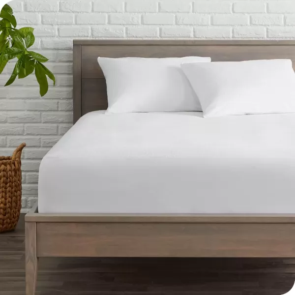 Bare Home Twin XL Waterproof Mattress Protector  39 in x 80 in White Vinyl FreePillow Protectors Standard