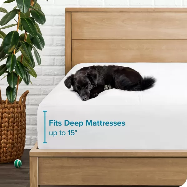 Bare Home Twin XL Waterproof Mattress Protector  39 in x 80 in White Vinyl FreeTwin XL