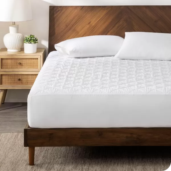 Bare Home Twin XL Waterproof Mattress Protector  39 in x 80 in White Vinyl FreeTwin XL
