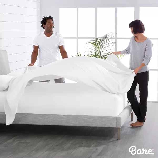 Bare Home TwinTwin Extra Long Flat Sheet  Premium 1800 UltraSoft Top Sheet  Hotel Luxury  Double Brushed  Easy Care  1 TwinTwin XL Flat Sheet Only TwinTwin XL White03  Grey