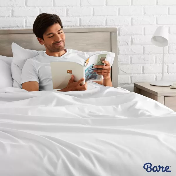 Bare Home TwinTwin Extra Long Flat Sheet  Premium 1800 UltraSoft Top Sheet  Hotel Luxury  Double Brushed  Easy Care  1 TwinTwin XL Flat Sheet Only TwinTwin XL White03  Grey