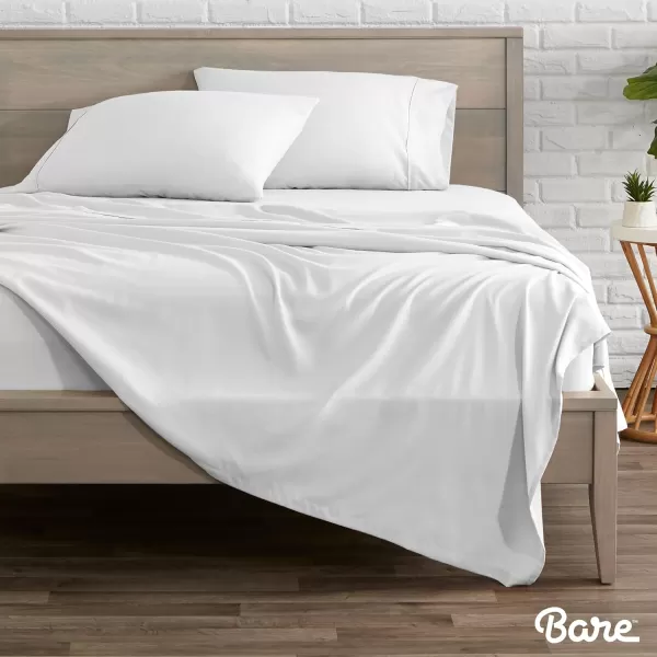 Bare Home TwinTwin Extra Long Flat Sheet  Premium 1800 UltraSoft Top Sheet  Hotel Luxury  Double Brushed  Easy Care  1 TwinTwin XL Flat Sheet Only TwinTwin XL White03  Grey