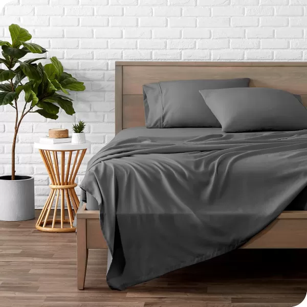 Bare Home TwinTwin Extra Long Flat Sheet  Premium 1800 UltraSoft Top Sheet  Hotel Luxury  Double Brushed  Easy Care  1 TwinTwin XL Flat Sheet Only TwinTwin XL White03  Grey