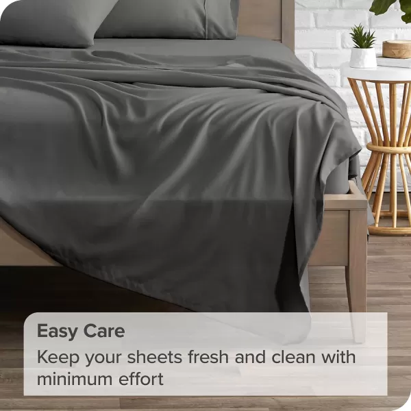 Bare Home TwinTwin Extra Long Flat Sheet  Premium 1800 UltraSoft Top Sheet  Hotel Luxury  Double Brushed  Easy Care  1 TwinTwin XL Flat Sheet Only TwinTwin XL White03  Grey
