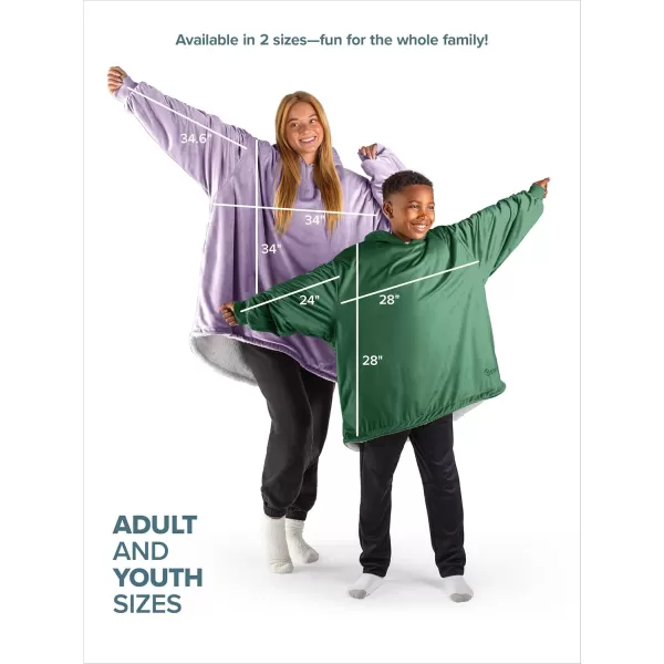 Bare Home Wearable Blanket Hoodie  Soft Plush Sherpa  Warm and Cozy  Oversized Wearable Blanket  Adult ampamp Kid Sizes21  Superhero