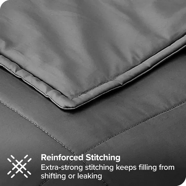 Bare Home Weighted Blanket for Adults 22lb 60quot x 80quot  AllNatural 100 Cotton  Premium Heavy Blanket Nontoxic Glass Beads Light Grey 60quotx80quot03  Cotton Grey