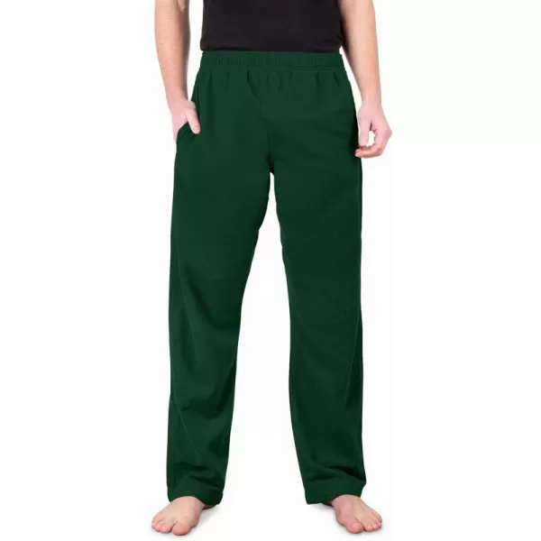 Bare Home 100 Cotton Flannel Pajama Bottoms for Men Flannel Pants Lounge PantsForest Green