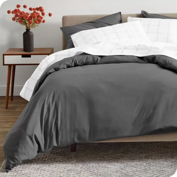 Bare Home 100 Organic Cotton Sateen Duvet Cover Set  KingCal King Size  Smooth Sateen Weave  Warm ampamp Luxurious  KingCal King Duvet Cover KingCal King Dusty RoseGrey