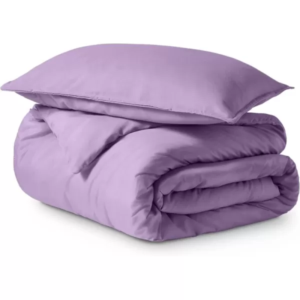 Bare Home Bedding Duvet Cover Queen Size  Premium 1800 Super Soft Duvet Covers Collection  Lightweight Cooling Duvet Cover  Soft Breathable Bedding Duvet Cover Queen Cream12  Lavender No Comforter