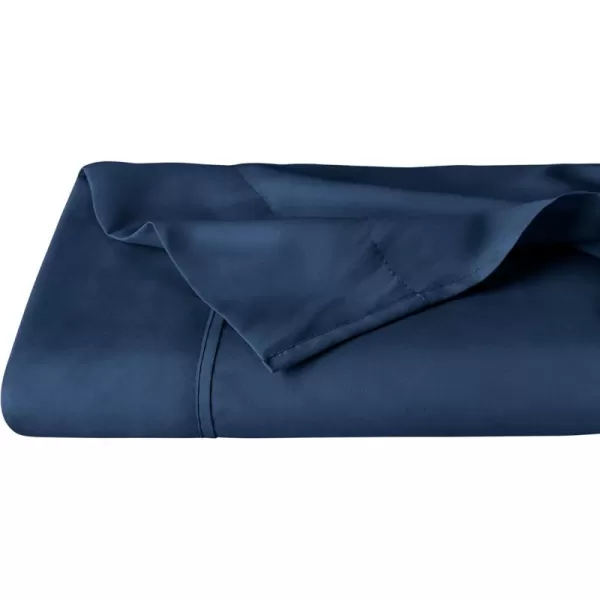 Bare Home TwinTwin Extra Long Flat Sheet  Premium 1800 UltraSoft Top Sheet  Hotel Luxury  Double Brushed  Easy Care  1 TwinTwin XL Flat Sheet Only TwinTwin XL White05  Dark Blue