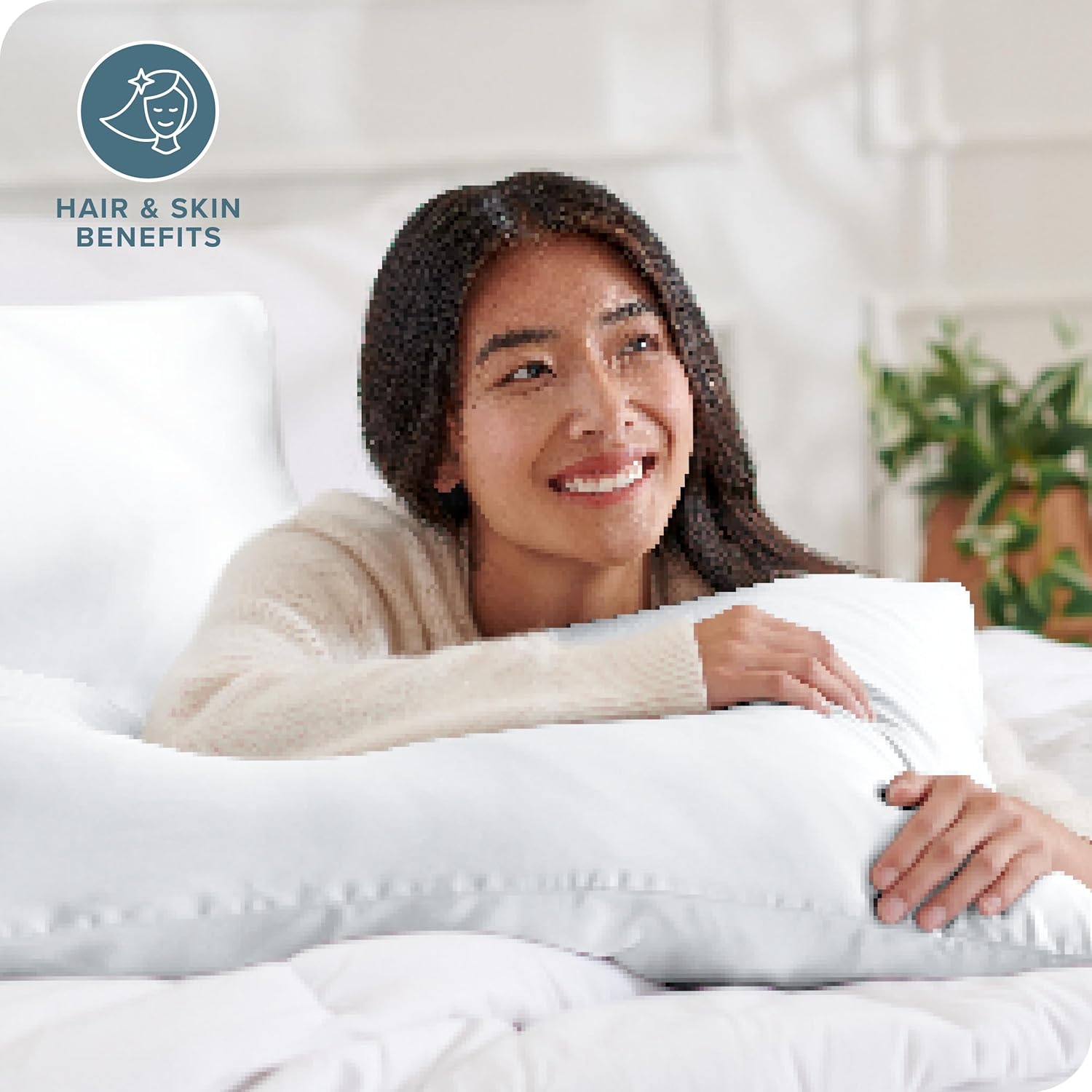 Bare Home 100 Mulberry Silk Pillowcase for Hair and Skin  Ultra Premium 6A Grade 19 Momme Silk Pillow Case  Envelope Enclosure  Breathable Cooling Pillow Cover Standard White01  White