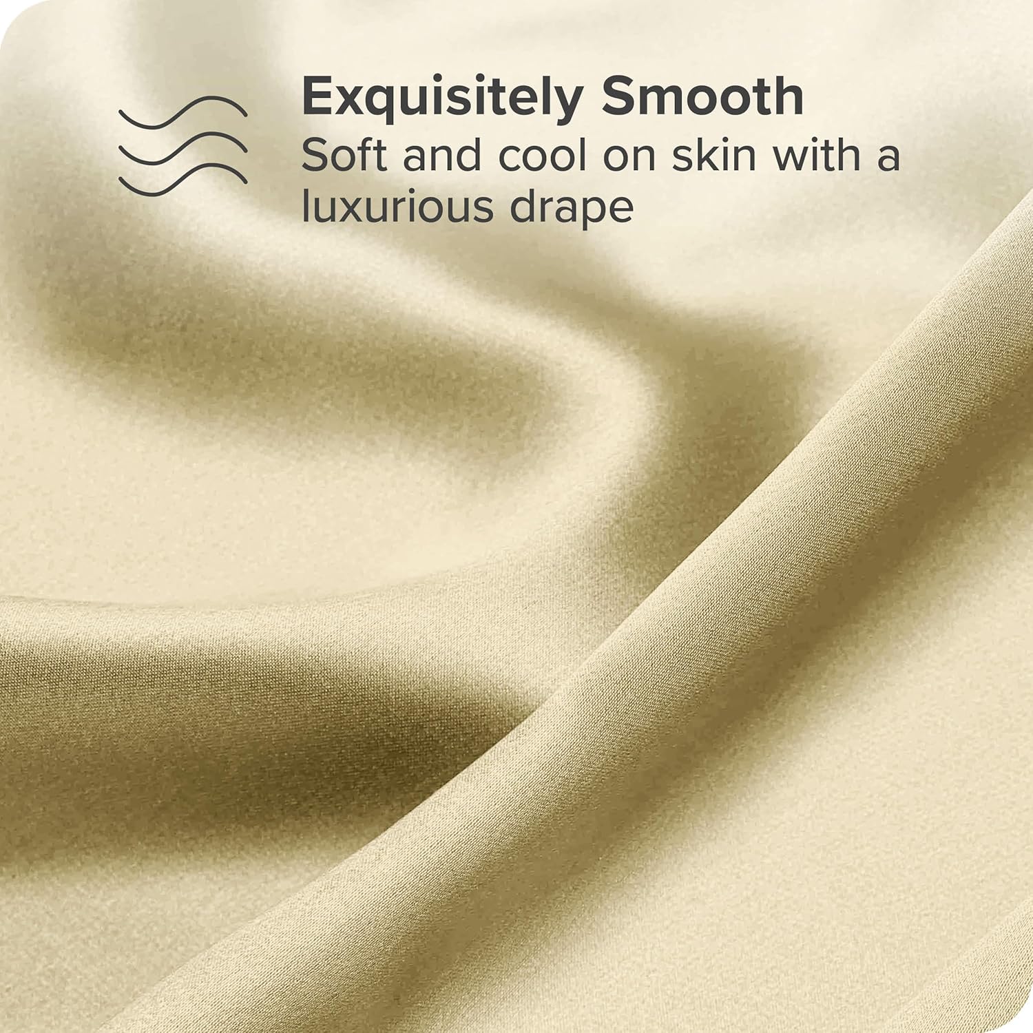 Bare Home 100 Mulberry Silk Pillowcase for Hair and Skin  Ultra Premium 6A Grade 19 Momme Silk Pillow Case  Envelope Enclosure  Breathable Cooling Pillow Cover Standard White09  Champagne