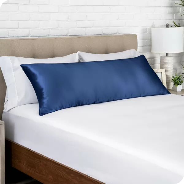 Bare Home 100 Mulberry Silk Pillowcase for Hair and Skin  Ultra Premium 6A Grade 19 Momme Silk Pillow Case  Envelope Enclosure  Breathable Cooling Pillow Cover Standard White13  Dark Blue