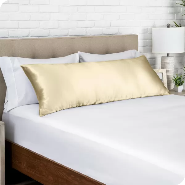 Bare Home 100 Mulberry Silk Pillowcase for Hair and Skin  Ultra Premium 6A Grade 19 Momme Silk Pillow Case  Envelope Enclosure  Breathable Cooling Pillow Cover Standard White09  Champagne