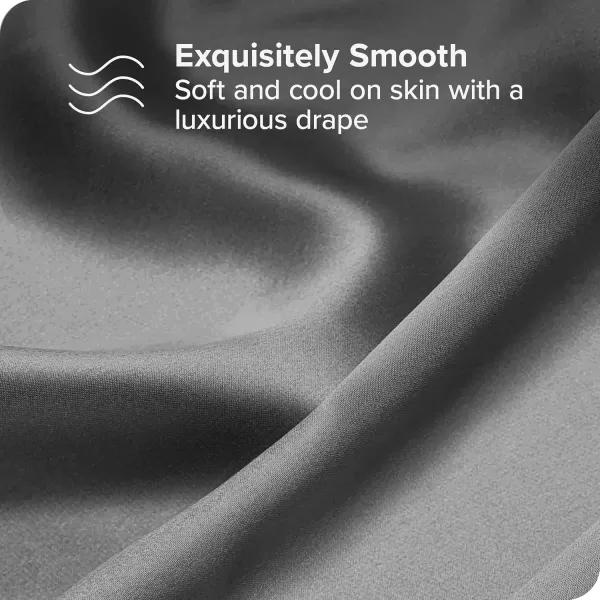 Bare Home 100 Mulberry Silk Pillowcase for Hair and Skin  Ultra Premium 6A Grade 19 Momme Silk Pillow Case  Envelope Enclosure  Breathable Cooling Pillow Cover Standard White04  Grey