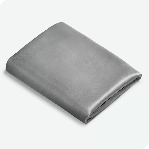 Bare Home 100 Mulberry Silk Pillowcase for Hair and Skin  Ultra Premium 6A Grade 19 Momme Silk Pillow Case  Envelope Enclosure  Breathable Cooling Pillow Cover Standard White04  Grey