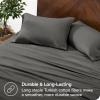 imageBare Home Organic Cotton Flannel Sheet Set  Cal King Size  100 Cotton  Double Brushed for Extra Softness ampamp Comfort  Warm Cozy and Durable  Breathable  Bed Sheets Cal King Dark Blue02  Grey