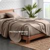 imageBare Home Organic Cotton Flannel Sheet Set  Cal King Size  100 Cotton  Double Brushed for Extra Softness ampamp Comfort  Warm Cozy and Durable  Breathable  Bed Sheets Cal King Dark Blue04  Taupe