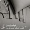 imageBare Home Organic Cotton Flannel Sheet Set  Cal King Size  100 Cotton  Double Brushed for Extra Softness ampamp Comfort  Warm Cozy and Durable  Breathable  Bed Sheets Cal King Dark Blue03  Light Grey