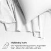 imageBare Home Organic Cotton Flannel Sheet Set  Cal King Size  100 Cotton  Double Brushed for Extra Softness ampamp Comfort  Warm Cozy and Durable  Breathable  Bed Sheets Cal King Dark Blue01  White