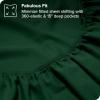 imageBare Home Organic Cotton Flannel Sheet Set  Cal King Size  100 Cotton  Double Brushed for Extra Softness ampamp Comfort  Warm Cozy and Durable  Breathable  Bed Sheets Cal King Dark Blue11  Forest Green