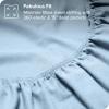imageBare Home Organic Cotton Flannel Sheet Set  Cal King Size  100 Cotton  Double Brushed for Extra Softness ampamp Comfort  Warm Cozy and Durable  Breathable  Bed Sheets Cal King Dark Blue10  Light Blue