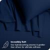 imageBare Home Organic Cotton Flannel Sheet Set  Cal King Size  100 Cotton  Double Brushed for Extra Softness ampamp Comfort  Warm Cozy and Durable  Breathable  Bed Sheets Cal King Dark Blue08  Dark Blue