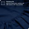 imageBare Home Organic Cotton Flannel Sheet Set  Cal King Size  100 Cotton  Double Brushed for Extra Softness ampamp Comfort  Warm Cozy and Durable  Breathable  Bed Sheets Cal King Dark Blue08  Dark Blue