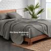 imageBare Home Organic Cotton Flannel Sheet Set  Cal King Size  100 Cotton  Double Brushed for Extra Softness ampamp Comfort  Warm Cozy and Durable  Breathable  Bed Sheets Cal King Dark Blue03  Light Grey