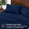 imageBare Home Organic Cotton Flannel Sheet Set  Cal King Size  100 Cotton  Double Brushed for Extra Softness ampamp Comfort  Warm Cozy and Durable  Breathable  Bed Sheets Cal King Dark Blue08  Dark Blue