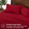 imageBare Home Organic Cotton Flannel Sheet Set  Cal King Size  100 Cotton  Double Brushed for Extra Softness ampamp Comfort  Warm Cozy and Durable  Breathable  Bed Sheets Cal King Dark Blue13  Red