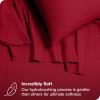 imageBare Home Organic Cotton Flannel Sheet Set  Cal King Size  100 Cotton  Double Brushed for Extra Softness ampamp Comfort  Warm Cozy and Durable  Breathable  Bed Sheets Cal King Dark Blue13  Red