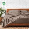 imageBare Home Organic Cotton Flannel Sheet Set  Cal King Size  100 Cotton  Double Brushed for Extra Softness ampamp Comfort  Warm Cozy and Durable  Breathable  Bed Sheets Cal King Dark Blue04  Taupe
