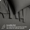 imageBare Home Organic Cotton Flannel Sheet Set  Cal King Size  100 Cotton  Double Brushed for Extra Softness ampamp Comfort  Warm Cozy and Durable  Breathable  Bed Sheets Cal King Dark Blue02  Grey