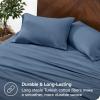 imageBare Home Organic Cotton Flannel Sheet Set  Cal King Size  100 Cotton  Double Brushed for Extra Softness ampamp Comfort  Warm Cozy and Durable  Breathable  Bed Sheets Cal King Dark Blue09  Coronet Blue