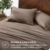 imageBare Home Organic Cotton Flannel Sheet Set  Cal King Size  100 Cotton  Double Brushed for Extra Softness ampamp Comfort  Warm Cozy and Durable  Breathable  Bed Sheets Cal King Dark Blue04  Taupe
