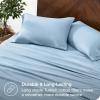 imageBare Home Organic Cotton Flannel Sheet Set  Cal King Size  100 Cotton  Double Brushed for Extra Softness ampamp Comfort  Warm Cozy and Durable  Breathable  Bed Sheets Cal King Dark Blue10  Light Blue