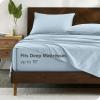 imageBare Home 100 Organic Cotton Queen Sheet Set  Crisp Percale Weave  Lightweight ampamp Breathable  Bedding Sheets ampamp Pillowcases Queen Dusty Blue13  Winter Blue