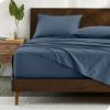 imageBare Home 100 Organic Cotton Queen Sheet Set  Crisp Percale Weave  Lightweight ampamp Breathable  Bedding Sheets ampamp Pillowcases Queen Dusty Blue13  Winter Blue