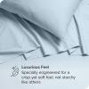 imageBare Home 100 Organic Cotton Queen Sheet Set  Crisp Percale Weave  Lightweight ampamp Breathable  Bedding Sheets ampamp Pillowcases Queen Dusty Blue13  Winter Blue