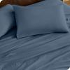 imageBare Home 100 Organic Cotton Queen Sheet Set  Crisp Percale Weave  Lightweight ampamp Breathable  Bedding Sheets ampamp Pillowcases Queen Dusty Blue13  Winter Blue