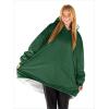 imageBare Home Wearable Blanket BCozy Hoodie  Soft Plush Sherpa  Warm and Cozy  Oversized Wearable Blanket  Adult ampamp Kid Sizes13  Forest Green
