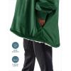 imageBare Home Wearable Blanket BCozy Hoodie  Soft Plush Sherpa  Warm and Cozy  Oversized Wearable Blanket  Adult ampamp Kid Sizes13  Forest Green