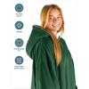imageBare Home Wearable Blanket BCozy Hoodie  Soft Plush Sherpa  Warm and Cozy  Oversized Wearable Blanket  Adult ampamp Kid Sizes13  Forest Green
