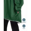 imageBare Home Wearable Blanket BCozy Hoodie  Soft Plush Sherpa  Warm and Cozy  Oversized Wearable Blanket  Adult ampamp Kid Sizes13  Forest Green