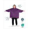 imageBare Home Wearable Blanket BCozy Hoodie  Soft Plush Sherpa  Warm and Cozy  Oversized Wearable Blanket  Adult ampamp Kid Sizes14  Plum