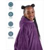 imageBare Home Wearable Blanket BCozy Hoodie  Soft Plush Sherpa  Warm and Cozy  Oversized Wearable Blanket  Adult ampamp Kid Sizes14  Plum